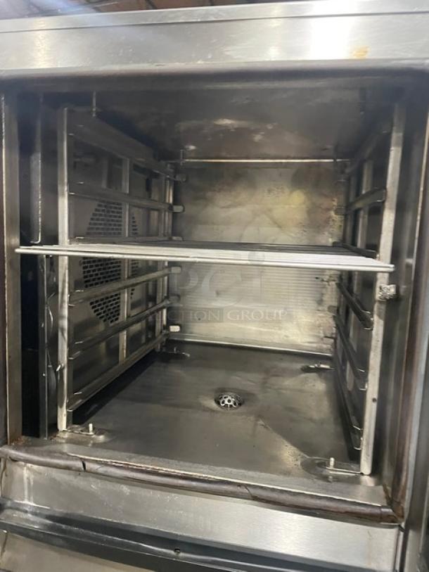 Eloma Genius Series Commercial Stainless Steel Electric Powered Double Stacked Combi Oven! With Digital Controls! With Built In Pan Holding Racks! On Legs! 2X Your Bid Make One Unit! - Image 7 of 10