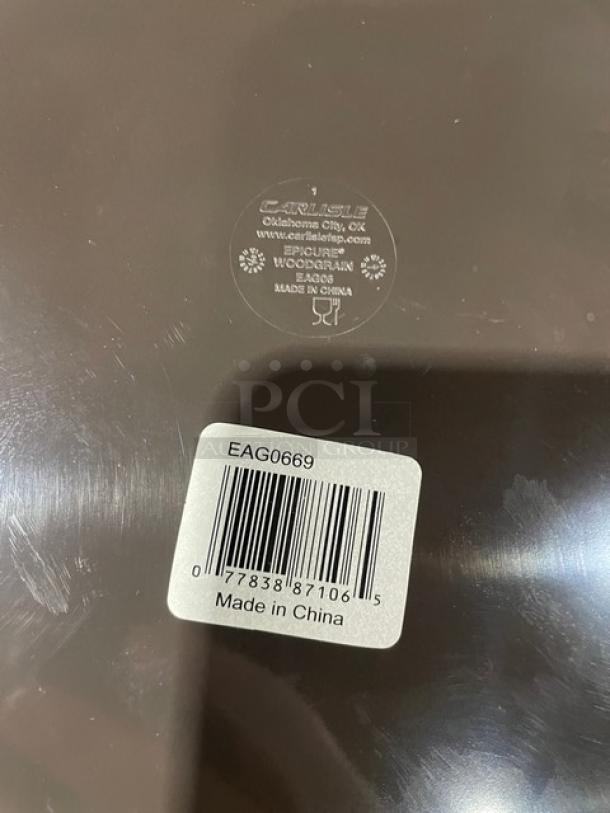 Carlisle Epicure Series Commercial Acacia Grain Style Melamine Round Platters/Trays! Model: EAG0669! ALL ONE MONEY! - Image 4 of 4