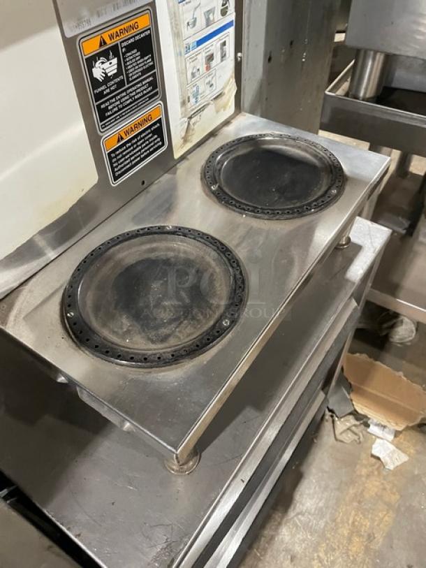 Bunn Commercial Stainless Steel Electric Powered Countertop Automatic Twin Coffee Brewer! With 2 Upper & 2 Lower Warmers! With Digital Controls! Model: CDBC2/2TWIN SN: TWIN055798! 120/208-240V 1 Phase! On Legs! - Image 5 of 9