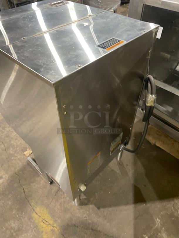 Bunn Dunkin Donuts Style Commercial Stainless Steel Electric Powered Countertop 5-Flavor Hot Chocolate/Cappuccino Hot Beverage Machine! With Hot Water Dispenser & Digital Controls! With Hoppers! Model: IMIX-5 SN: IMIX029357! 120/208-240V 1 Phase! On Legs! - Image 4 of 8