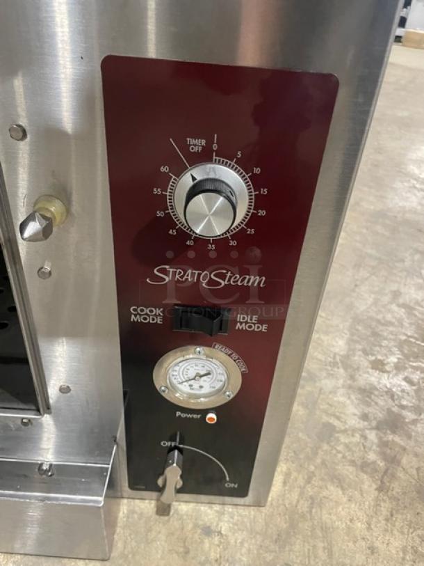 Southbend Strato Steam Series Commercial Stainless Steel Electric Powered Countertop Steamer! With Built In Pan Holding Rack! Model: STRE-5D SN: 11C22568! 208V 3 Phase! - Image 7 of 8