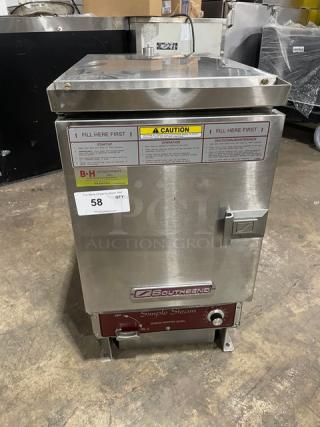 Southbend Simple Steam Series Commercial Stainless Steel Electric Powered Countertop 5-Pan Steamer! With Built In Pan Holding Rack! Model: EZ-5 SN: 07F46349-2! 208V 1 Phase!