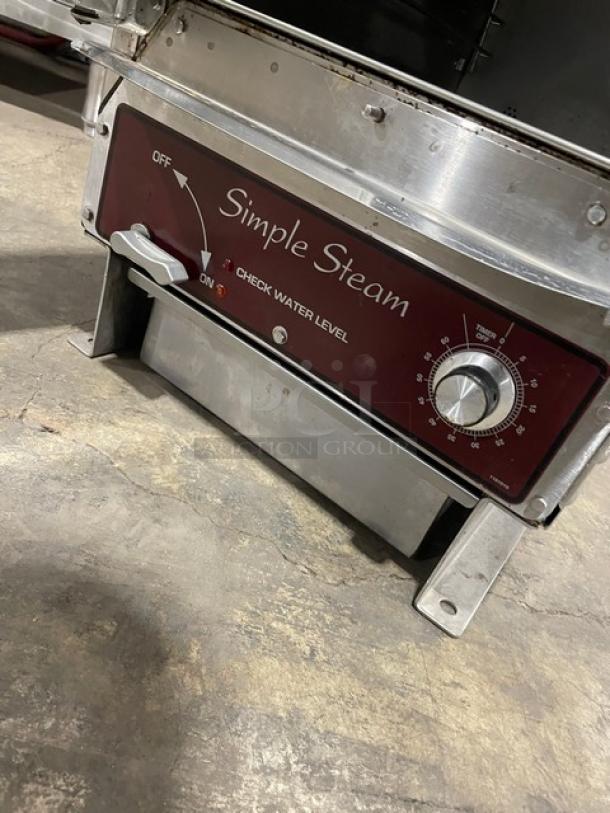 Southbend Simple Steam Series Commercial Stainless Steel Electric Powered Countertop 5-Pan Steamer! With Built In Pan Holding Rack! Model: EZ-5 SN: 07F46349-2! 208V 1 Phase! - Image 7 of 8
