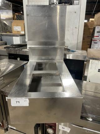 Custom Commercial Stainless Steel 2 Compartment Condiment/Silverware Organizer! With Back Splash!