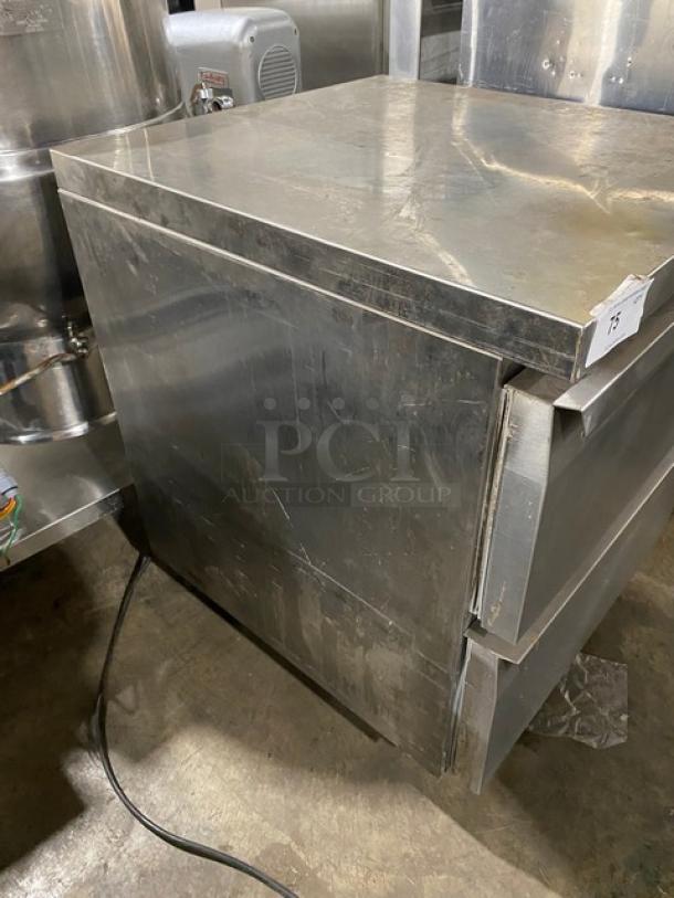 Continental Commercial Stainless Steel 2 Drawer Undercounter Worktop Freezer! Model: SWF27 SN: 156C0742! 115V 1 Phase! On Casters! - Image 2 of 8