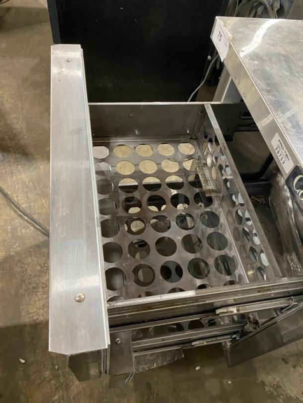 Continental Commercial Stainless Steel 2 Drawer Undercounter Worktop Freezer! Model: SWF27 SN: 156C0742! 115V 1 Phase! On Casters! - Image 5 of 8