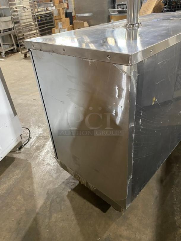 Atosa Commercial Stainless Steel 2 Door Back Bar Cooler/Direct Draw Kegerator! With Single Tower Double Tap! With Drip Tray! Model: MKC58 SN: MKC58AUS10031B091600C40018! 115V 1 Phase! On Casters! - Image 3 of 11