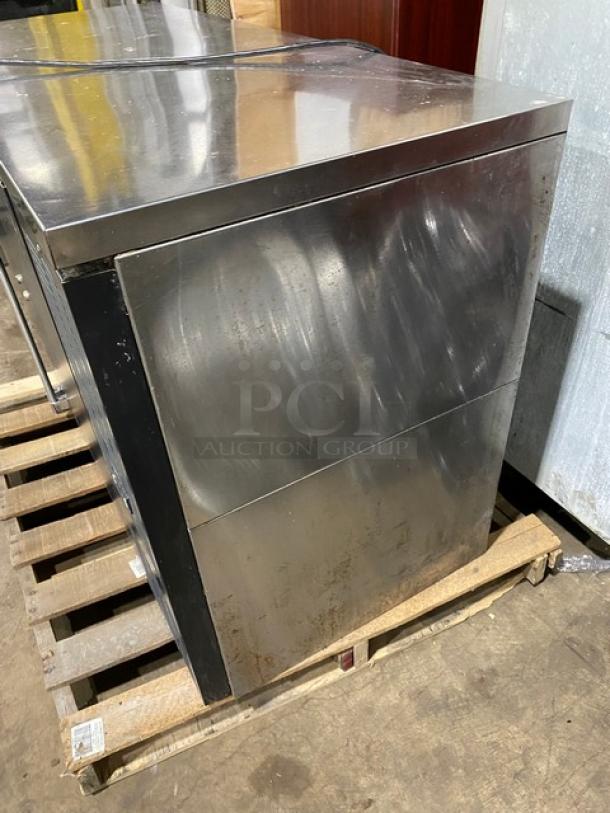 Perlick Commercial Black Powder Coated 2 Door Back Bar Cooler! With Stainless Steel Worktop! With Poly Coated Wire Racks! Model: BBS60-RO SN: 808080! 115V 1 Phase! - Image 3 of 7