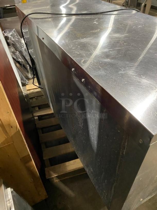 Perlick Commercial Black Powder Coated 2 Door Back Bar Cooler! With Stainless Steel Worktop! With Poly Coated Wire Racks! Model: BBS60-RO SN: 808080! 115V 1 Phase! - Image 4 of 7