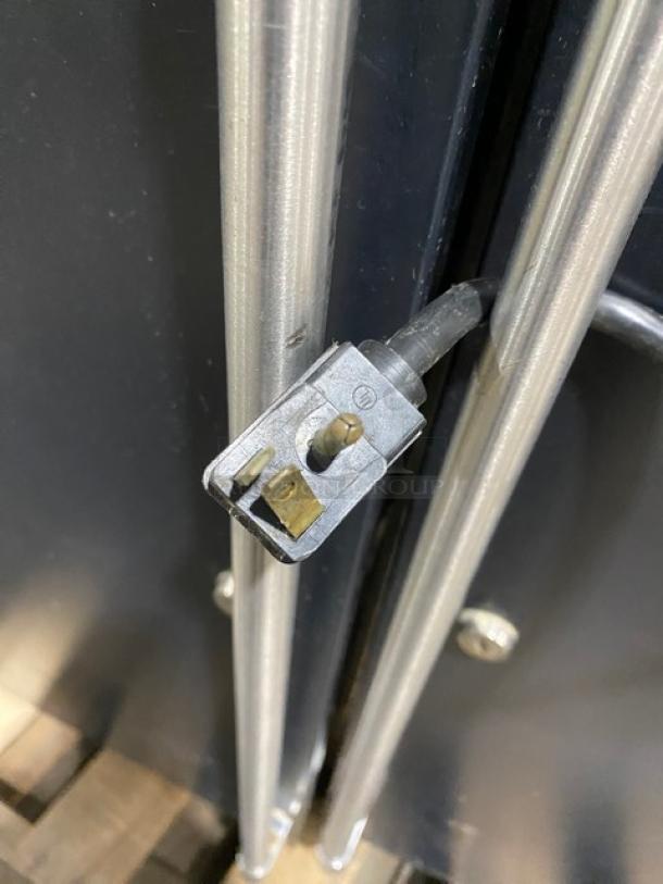 Perlick Commercial Black Powder Coated 2 Door Back Bar Cooler! With Stainless Steel Worktop! With Poly Coated Wire Racks! Model: BBS60-RO SN: 808080! 115V 1 Phase! - Image 7 of 7