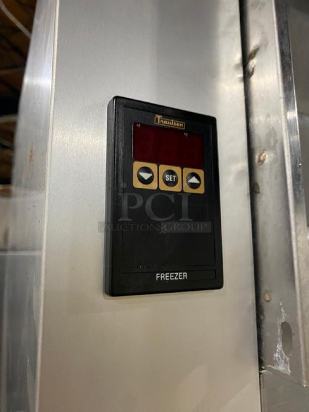 Traulsen Commercial Stainless Steel Solid Single Door Reach In Freezer! Energy Star Certified! With Poly Coated Wire Racks! Model: G12010 SN: T93868D05! 115V 1 Phase! On Casters! - Image 7 of 9
