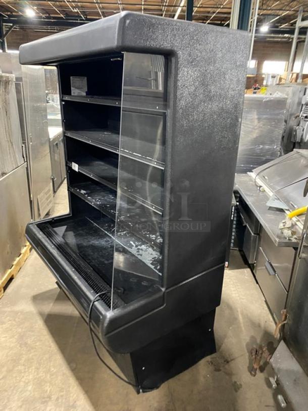 Hussmann Commercial Black Multi-Deck Refrigerated Self-Contained Open Grab-N-Go Merchandiser Display Case! With Adjustable Shelves! Model: MD-14 SN: MY15F326303! 208/230V 1 Phase! - Image 2 of 7