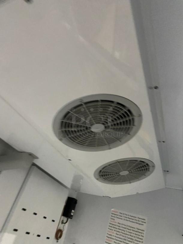 Migali Commercial Black Double Glass Swing Door Reach In Merchandiser Freezer! With Poly Coated Wire Racks! Model: C-49FM-HC SN: C-49FM-HC00318110900920002! 115V 1 Phase! - Image 5 of 7