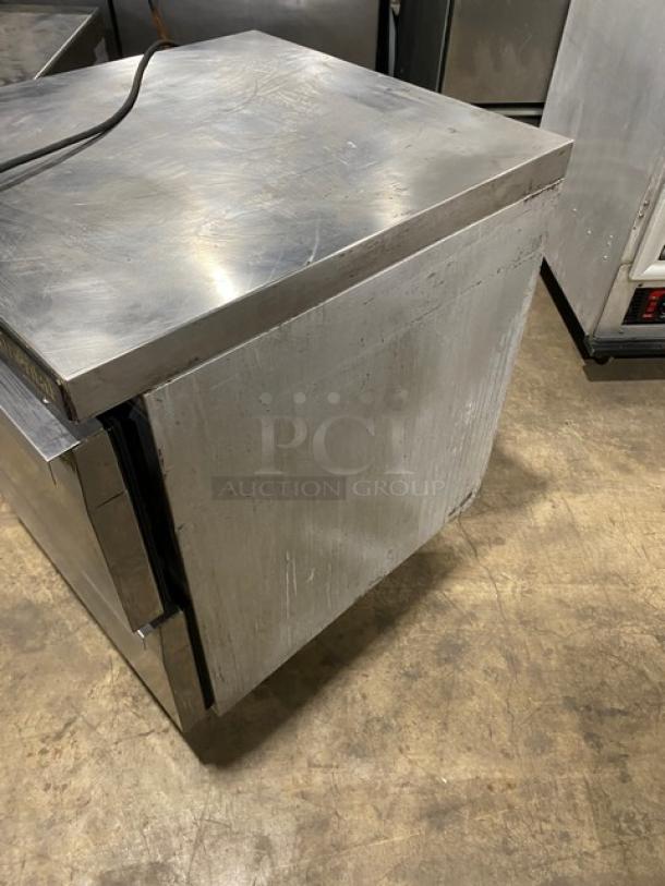Continental Commercial Stainless Steel 2 Drawer Undercounter Worktop Refrigerator! Model: SW27 SN: 15162192! 115V 1 Phase! On Casters! - Image 3 of 8
