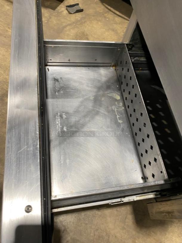 Continental Commercial Stainless Steel 2 Drawer Undercounter Worktop Refrigerator! Model: SW27 SN: 15162192! 115V 1 Phase! On Casters! - Image 6 of 8