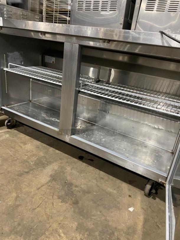 Avantco Commercial Stainless Steel 2 Door Undercounter Worktop Refrigerator! With Poly Coated Wire Racks! Model: 178SSUC60RHC SN: 6605250617120512! 115V! On Casters! - Image 5 of 7