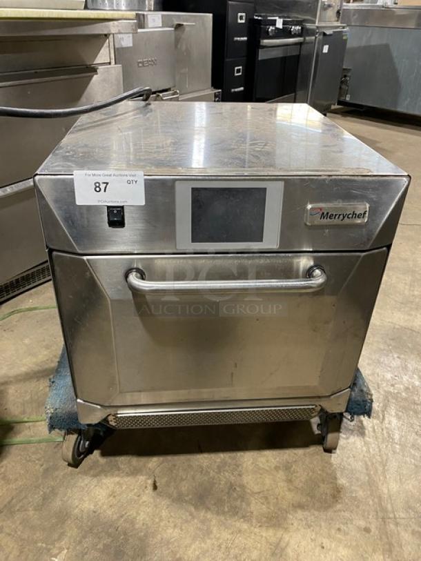 MerryChef Commercial Stainless Steel Electric Powered Countertop High-Speed Rapid Cook Turbo Oven! With Wire Oven Rack! Model: Eikon E4 SN: 121213090221! 208/240V 2 Phase +GND! - Image 1 of 8