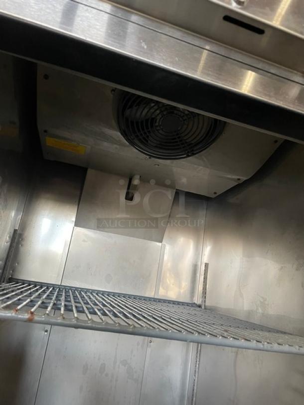 Asber! 2020 Late Model! Commercial Stainless Steel Solid Single Door Reach In Freezer! With Poly Coated Wire Rack! Model: ARF23HF SN: 8102089936! 115V 1 Phase! On Casters! - Image 6 of 9