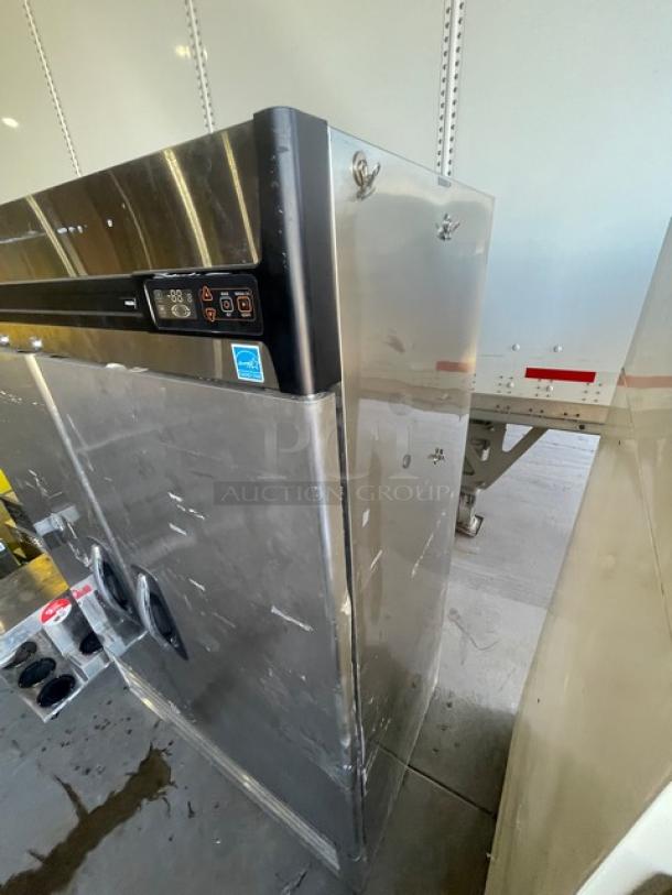 Master-Bilt Fusion Series Commercial Stainless Steel Solid 2 Door Reach In Freezer! Energy Star Certified! With Poly Coated Wire Racks! Model: F49-S SN: 15030052! 115V 1 Phase! - Image 2 of 8