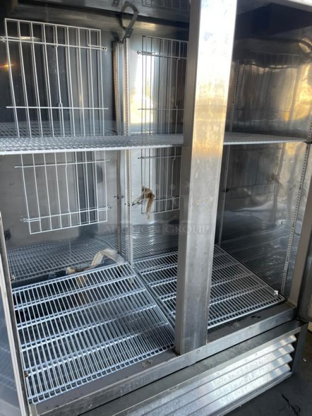 Master-Bilt Fusion Series Commercial Stainless Steel Solid 2 Door Reach In Freezer! Energy Star Certified! With Poly Coated Wire Racks! Model: F49-S SN: 15030052! 115V 1 Phase! - Image 5 of 8