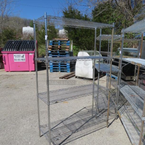 One Metro Shelf With 4 Shelves. 48X18X74.5 - Image 1 of 1
