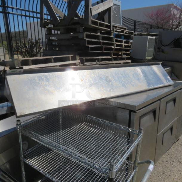 One Stainless Steel Wall Mount Shelf With Brackets. 72X12X12 - Image 1 of 1