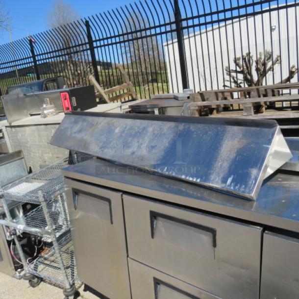 One Stainless Steel Wall Mount Shelf With Brackets. 95X12X12 - Image 1 of 1