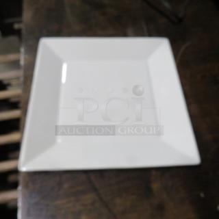 10X10 Square White Plate. 10XBID