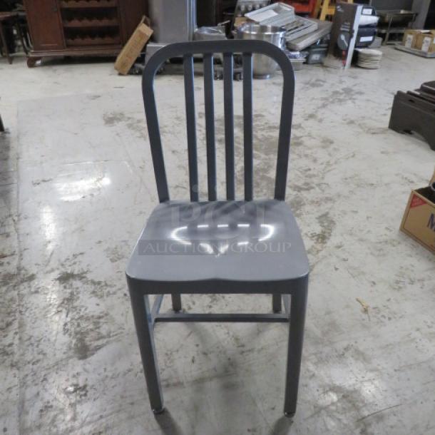 Industrial Look Indoor/Outdoor Metal Chair. 2XBID - Image 1 of 1
