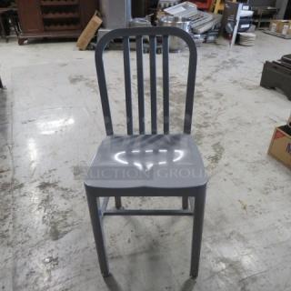 Industrial Look Indoor/Outdoor Metal Chair. 2XBID