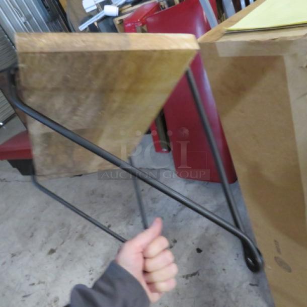 One Wood/Metal Shelf. 12X5.5. - Image 3 of 3