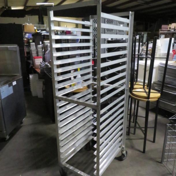 One Aluminum Speed Rack On Casters. 21X26X70 - Image 1 of 2