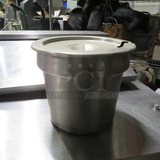One SS Bain Marie With Lid. 9X8