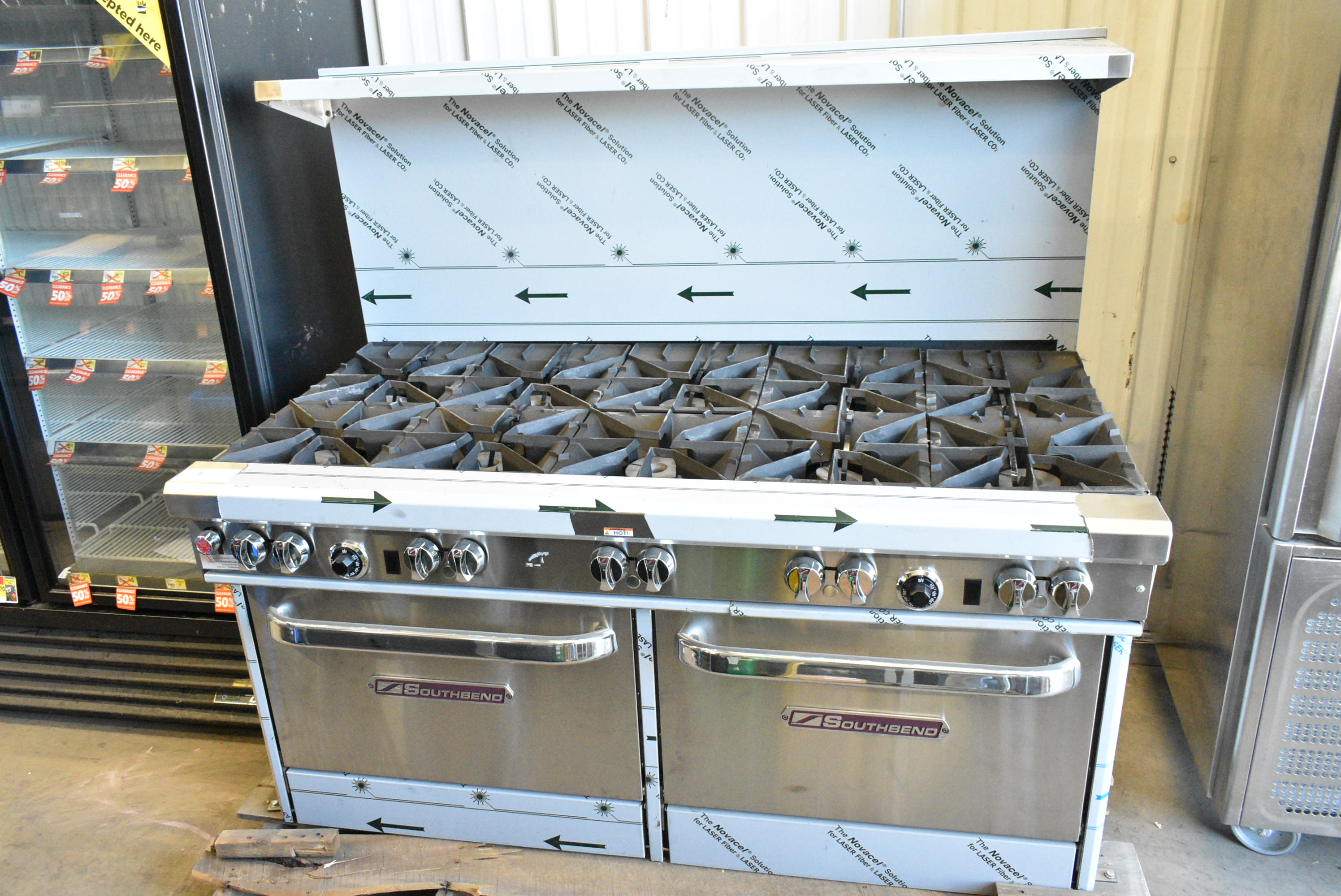Brand new Southbend 10-burner range in original packaging