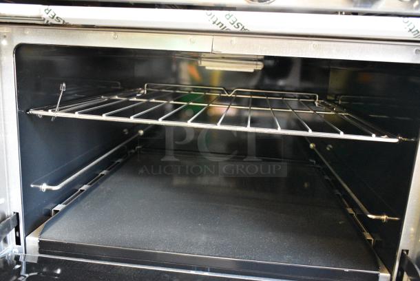 BRAND NEW SCRATCH AND DENT! 2023 Southbend 4601DD Stainless Steel Commercial Propane Gas Powered 10 Burner Range w/ 2 Ovens, Back Splash and Over Shelf. - Image 8 of 10