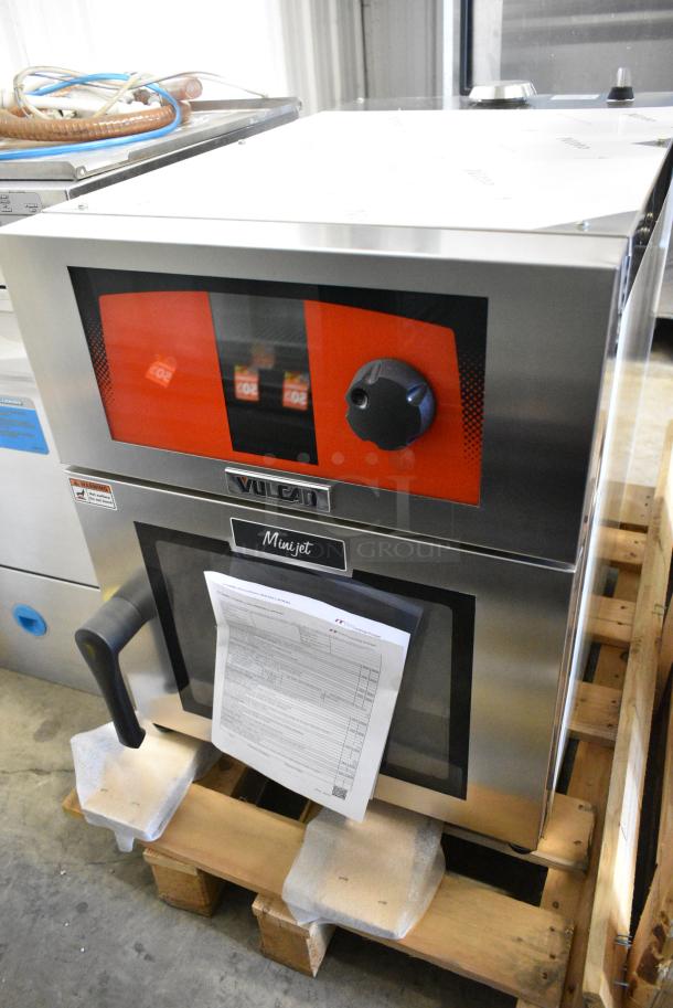 BRAND NEW SCRATCH AND DENT! 2019 Vulcan V2MF061E-86FD Mini JETR Stainless Steel Commercial Mini Electric Boilerless Combi Oven. 208 Volts, 1 Phase. - Image 1 of 8