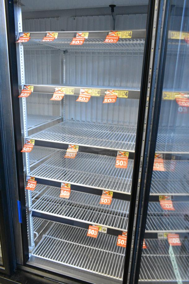 2018 True GDM-72F-HC Metal Commercial 3 Door Reach In Freezer Merchandiser w/ Poly Coated Racks. 115/208-230 Volts, 1 Phase. Tested and Working! - Image 6 of 8