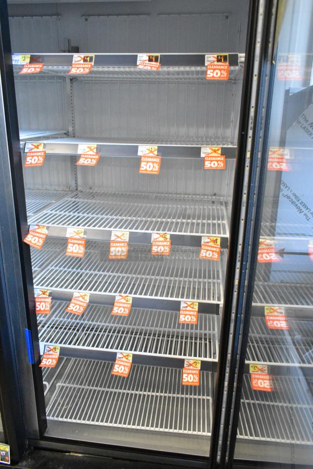 2018 True GDM-72F-HC Metal Commercial 3 Door Reach In Freezer Merchandiser w/ Poly Coated Racks. 115/208-230 Volts, 1 Phase. Tested and Working! - Image 7 of 8