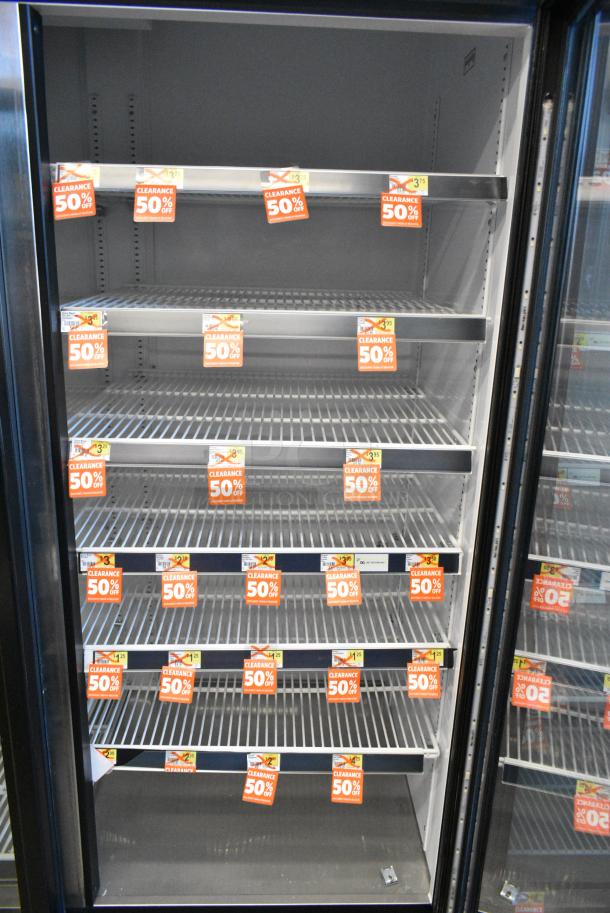 2018 True GDM-72-HC Metal Commercial 3 Door Reach In Cooler Merchandiser w/ Poly Coated Racks. 115 Volts, 1 Phase. Tested and Working! - Image 5 of 8