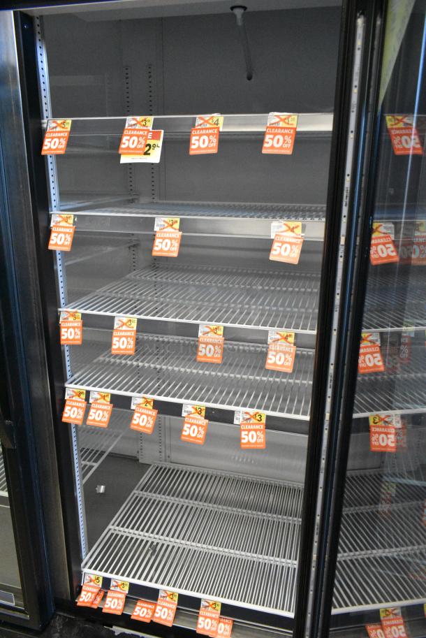 2018 True GDM-72-HC Metal Commercial 3 Door Reach In Cooler Merchandiser w/ Poly Coated Racks. 115 Volts, 1 Phase. Tested and Working! - Image 6 of 8