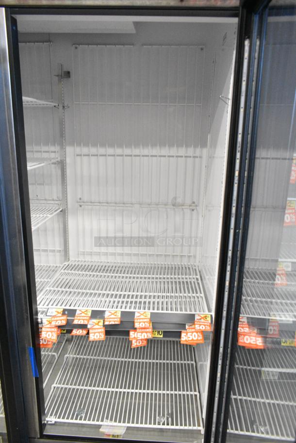 2018 True GDM-72F-HC Metal Commercial 3 Door Reach In Freezer Merchandiser w/ Poly Coated Racks. 115/208-230 Volts, 1 Phase. Tested and Working! - Image 5 of 8