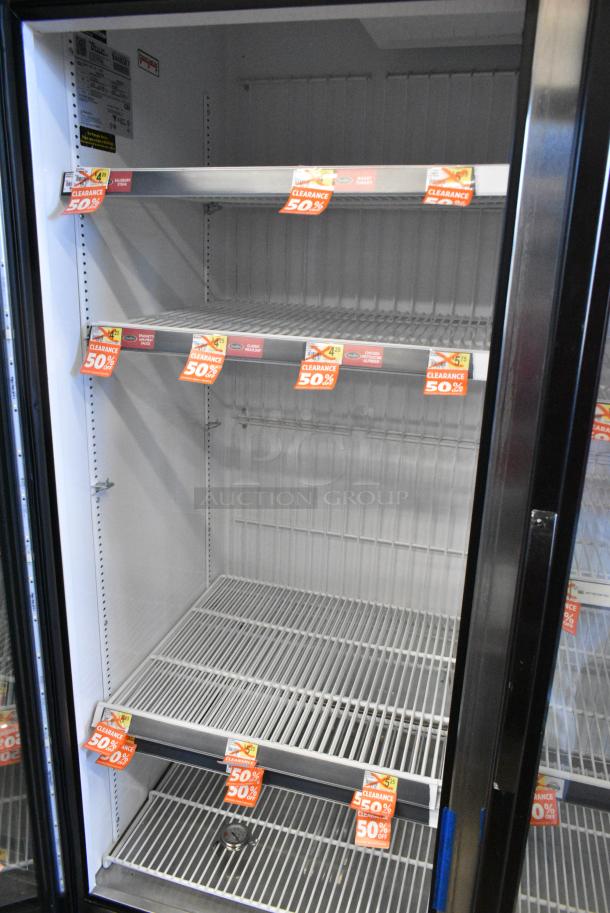 2018 True GDM-72F-HC Metal Commercial 3 Door Reach In Freezer Merchandiser w/ Poly Coated Racks. 115/208-230 Volts, 1 Phase. Tested and Working! - Image 7 of 8