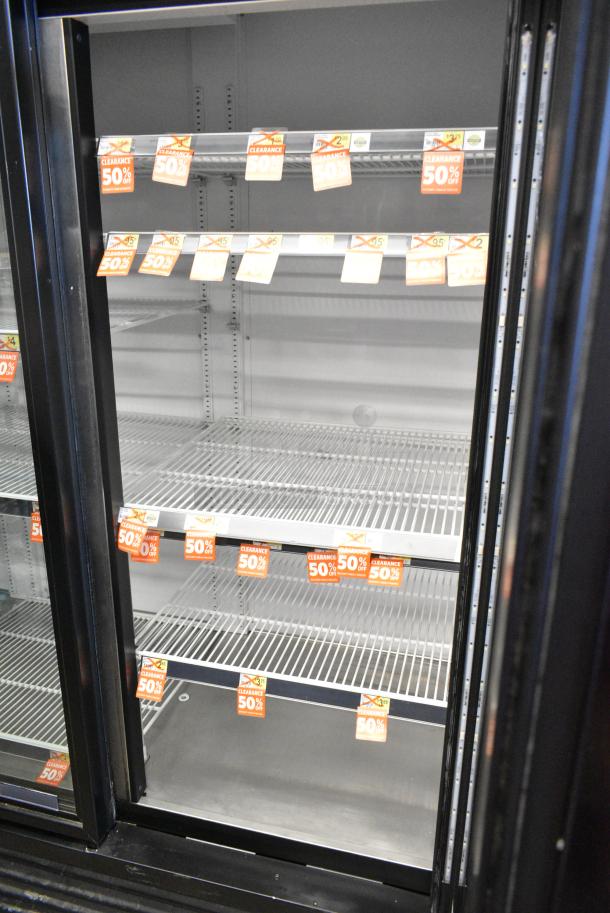 2018 True GDM-72-HC Metal Commercial 3 Door Reach In Cooler Merchandiser w/ Poly Coated Racks. 115 Volts, 1 Phase. Tested and Working! - Image 5 of 8