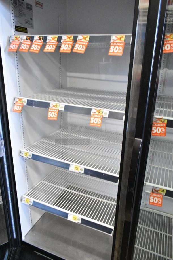 2018 True GDM-72-HC Metal Commercial 3 Door Reach In Cooler Merchandiser w/ Poly Coated Racks. 115 Volts, 1 Phase. Tested and Working! - Image 7 of 8