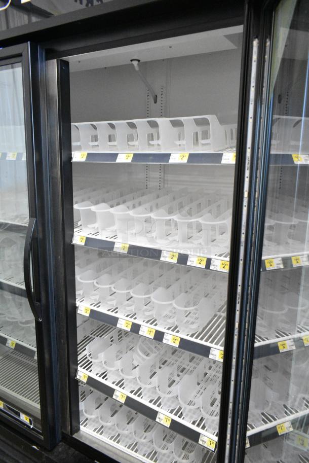 2018 True GDM-49-HC Metal Commercial 2 Door Reach In Cooler Merchandiser w/ Poly Coated Racks. 115 Volts, 1 Phase. Tested and Working! - Image 5 of 7