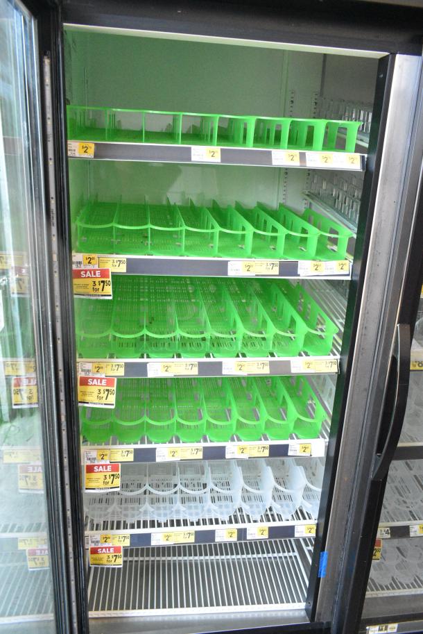 2018 True GDM-72-HC Metal Commercial 3 Door Reach In Cooler Merchandiser w/ Poly Coated Racks. 115 Volts, 1 Phase. Tested and Working! - Image 6 of 7