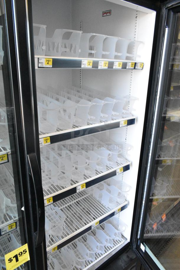 2020 True GDM-49-HC Metal Commercial 2 Door Reach In Cooler Merchandiser w/ Poly Coated Racks. 115 Volts, 1 Phase. Tested and Working! - Image 5 of 6