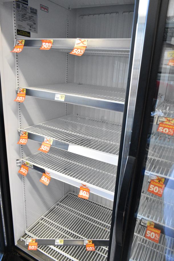 2018 True GDM-49F-HC Metal Commercial 2 Door Reach In Freezer Merchandiser w/ Poly Coated Racks. 115/208-230 Volts, 1 Phase. Tested and Working! - Image 5 of 6