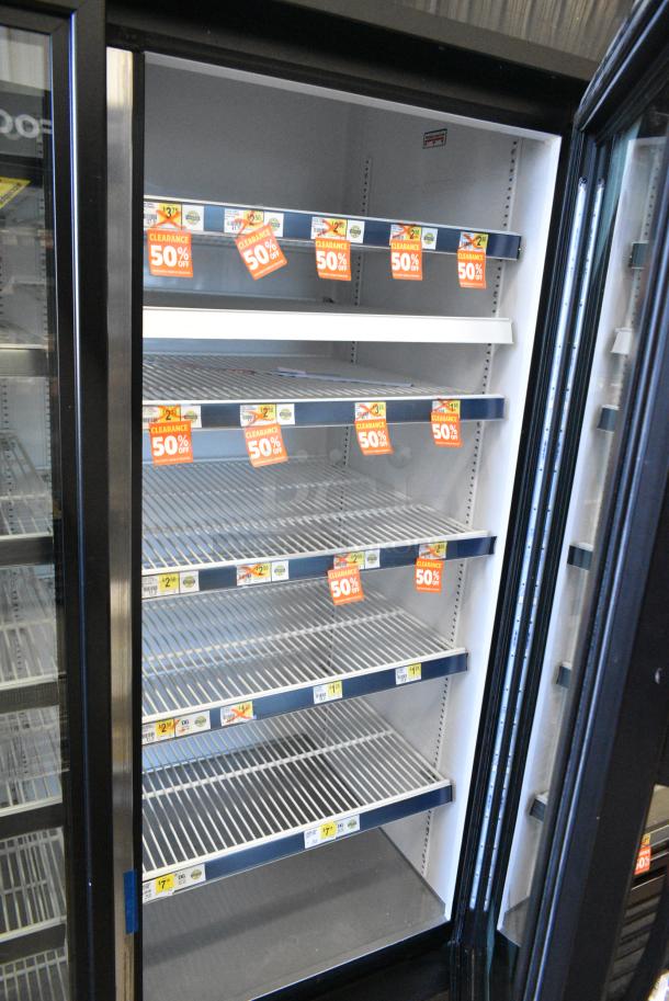 2019 True GDM-72-HC Metal Commercial 3 Door Reach In Cooler Merchandiser w/ Poly Coated Racks. 115 Volts, 1 Phase. Tested and Working! - Image 4 of 7