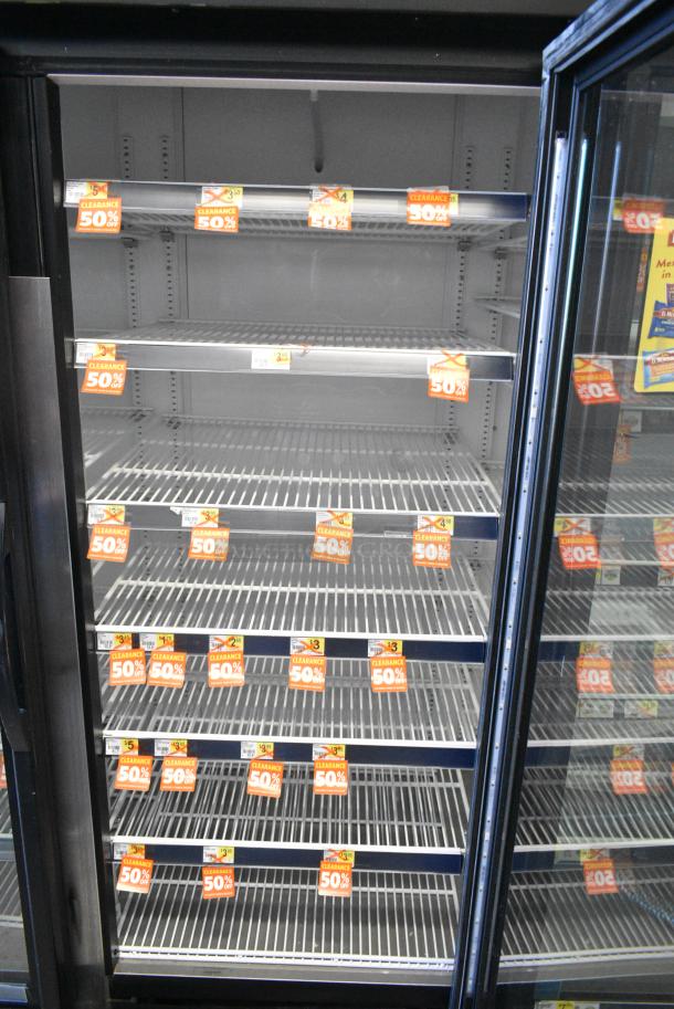 2019 True GDM-72-HC Metal Commercial 3 Door Reach In Cooler Merchandiser w/ Poly Coated Racks. 115 Volts, 1 Phase. Tested and Working! - Image 5 of 7